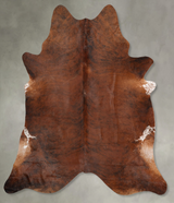 Medium Brindle XX-Large Brazilian Cowhide Rug 8'6"H x 7'4"W #B31030 by Hudson Hides
