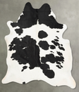 Black and White XX-Large Brazilian Cowhide Rug 8'0"H x 6'8"W #B31032 by Hudson Hides