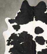 Black and White XX-Large Brazilian Cowhide Rug 8'0"H x 6'8"W #B31032 by Hudson Hides