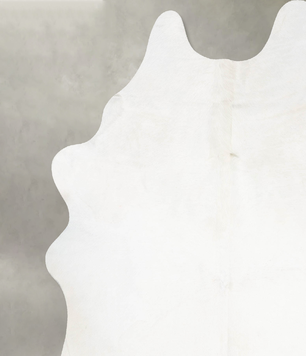 Solid White X-Large Brazilian Cowhide Rug 7'7"H x 6'1"W #B31037 by Hudson Hides