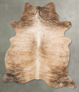 Light Brindle X-Large Brazilian Cowhide Rug 7'5"H x 5'7"W #B31039 by Hudson Hides