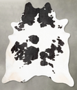 Black and White XX-Large Brazilian Cowhide Rug 8'4"H x 7'1"W #B31041 by Hudson Hides