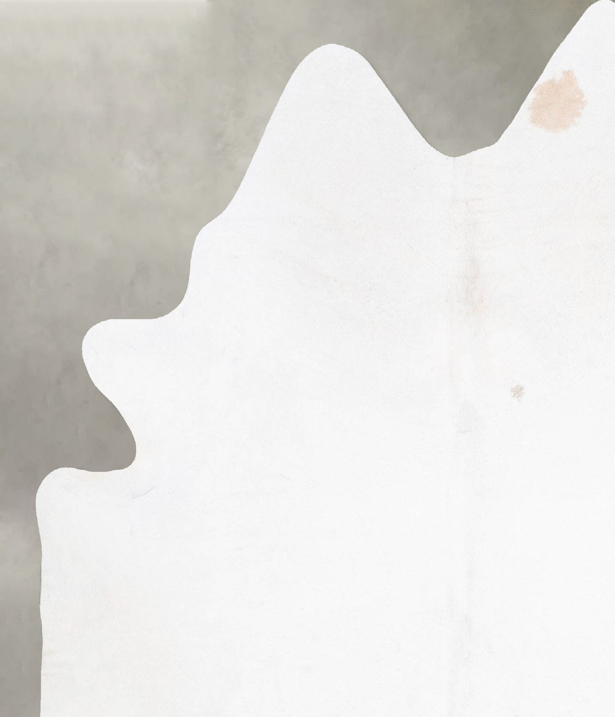 Ivory with Beige XX-Large Brazilian Cowhide Rug 7'9"H x 6'6"W #B31043 by Hudson Hides