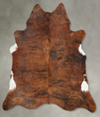 Medium Brindle XX-Large Brazilian Cowhide Rug 7'7"H x 7'2"W #B31044 by Hudson Hides