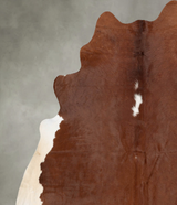 Brown and White Regular XX-Large Brazilian Cowhide Rug 8'2"H x 6'11"W #B31046 by Hudson Hides
