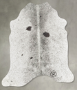 Salt and Pepper Black Medium Brazilian Cowhide Rug 4'7"H x 4'0"W #B31052 by Hudson Hides
