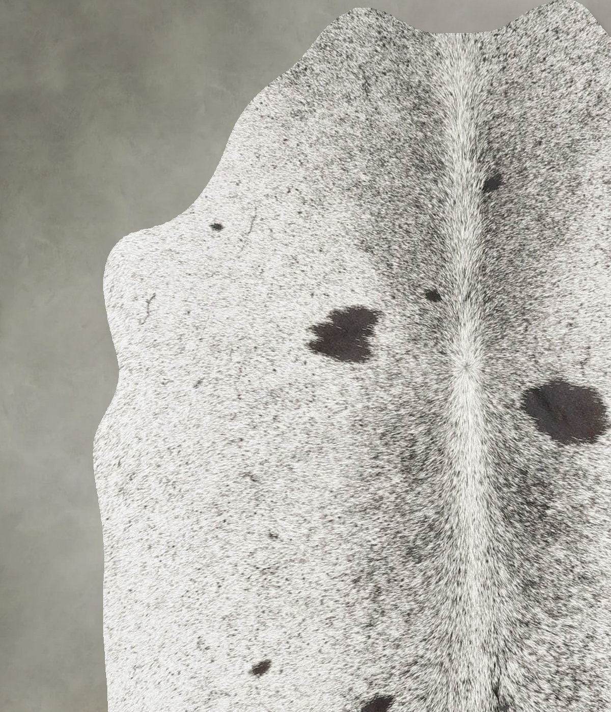 Salt and Pepper Black Cowhide Rug #B31052