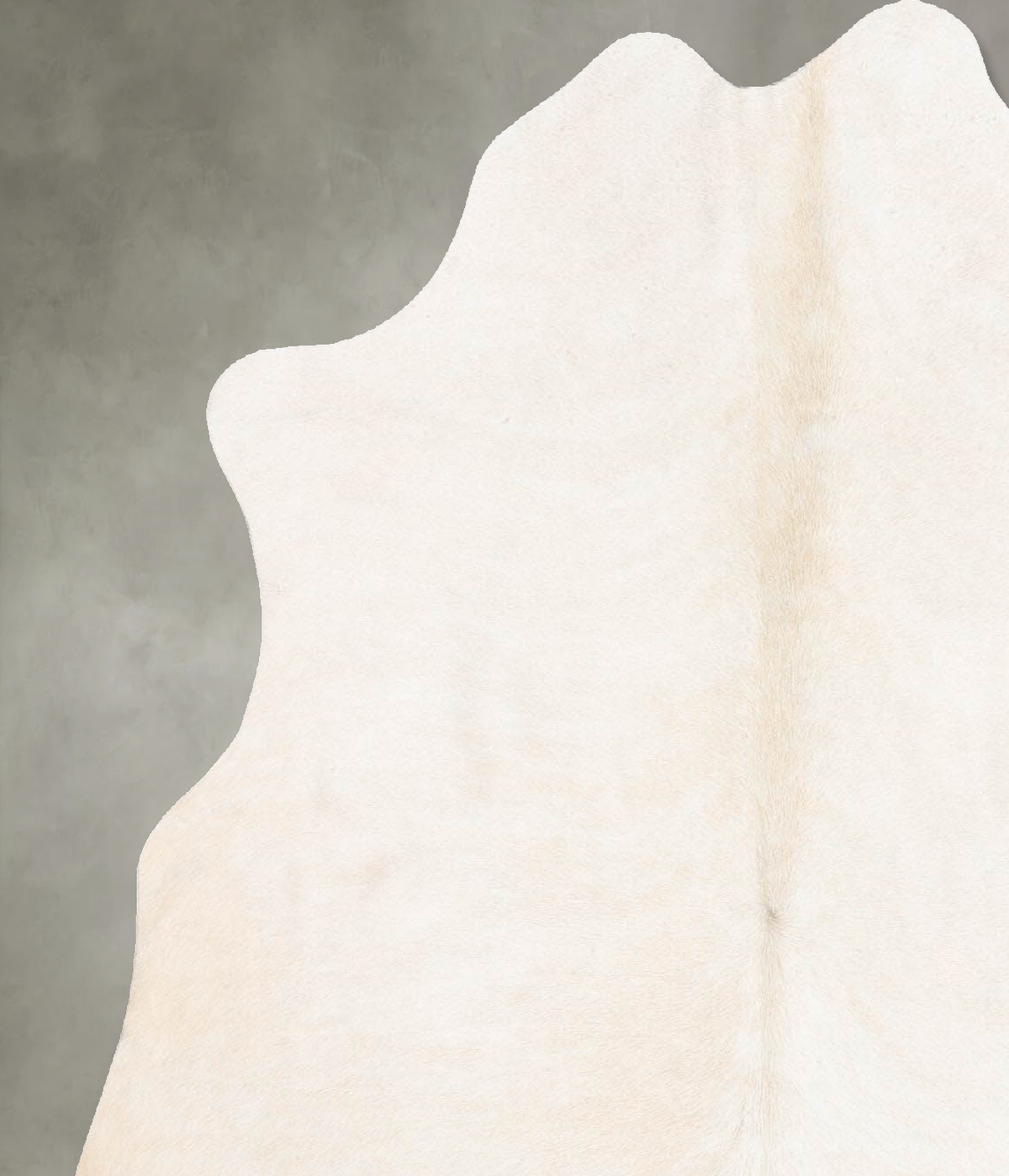 Ivory with Beige Medium Brazilian Cowhide Rug 5'7"H x 4'6"W #B31054 by Hudson Hides