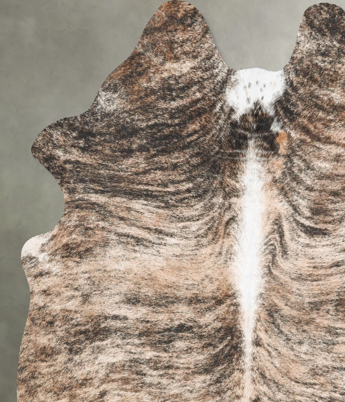 Light Brindle Large Brazilian Cowhide Rug 5'11"H x 5'4"W #B31056 by Hudson Hides