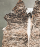 Light Brindle Large Brazilian Cowhide Rug 5'11"H x 5'4"W #B31056 by Hudson Hides
