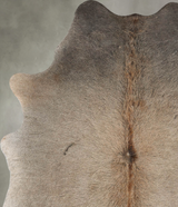 Grey with Beige Large Brazilian Cowhide Rug 6'11"H x 4'8"W #B31057 by Hudson Hides