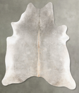Grey with Beige X-Large Brazilian Cowhide Rug 7'3"H x 6'5"W #B31058 by Hudson Hides