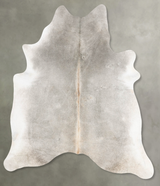 Grey with Beige X-Large Brazilian Cowhide Rug 7'3"H x 6'5"W #B31058 by Hudson Hides