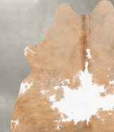 Light Caramel Medium Brazilian Cowhide Rug 6'0"H x 4'11"W #B31062 by Hudson Hides