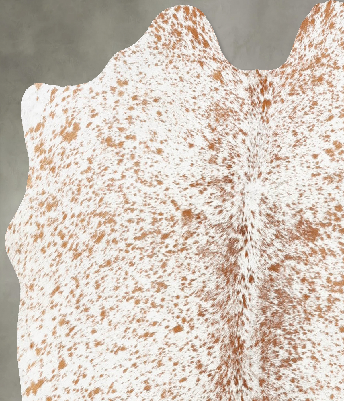 Salt and Pepper Brown Medium Brazilian Cowhide Rug 4'9"H x 4'11"W #B31063 by Hudson Hides