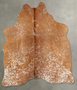 Salt and Pepper Brown Medium Brazilian Cowhide Rug 5'0"H x 4'2"W #B31064 by Hudson Hides