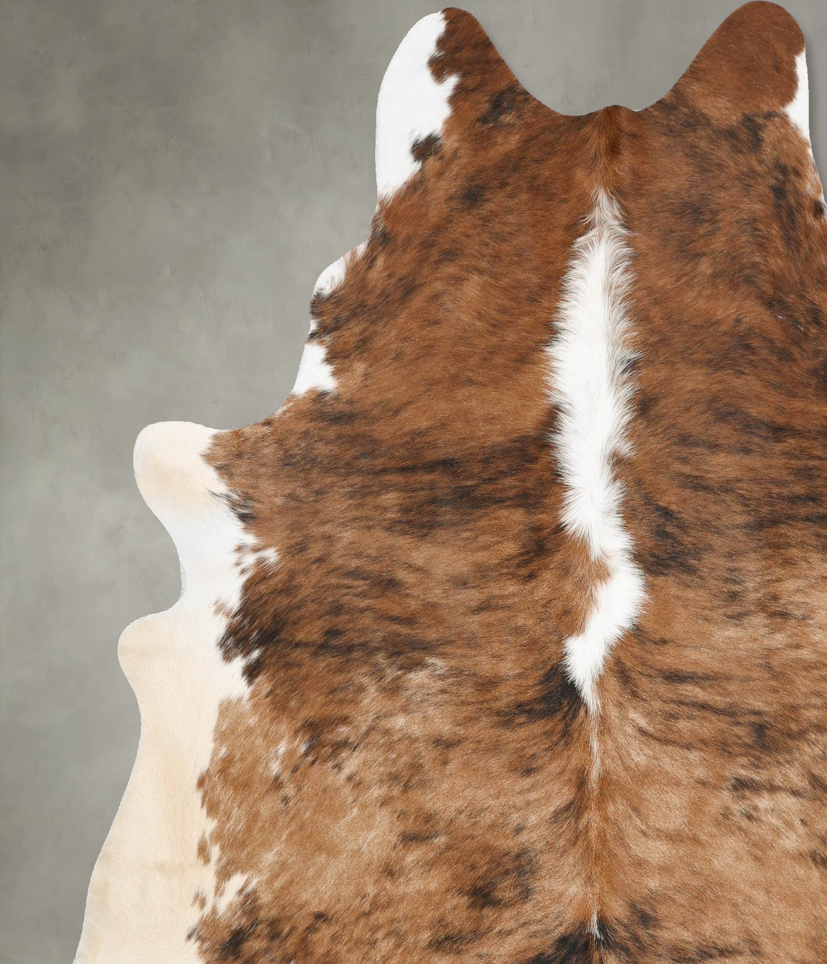 Tricolor X-Large Brazilian Cowhide Rug 7'8"H x 6'6"W #B31065 by Hudson Hides