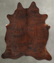 Medium Brindle X-Large Brazilian Cowhide Rug 7'3"H x 5'11"W #B31066 by Hudson Hides