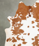 Brown and White X-Large Brazilian Cowhide Rug 7'5"H x 6'4"W #B31067 by Hudson Hides