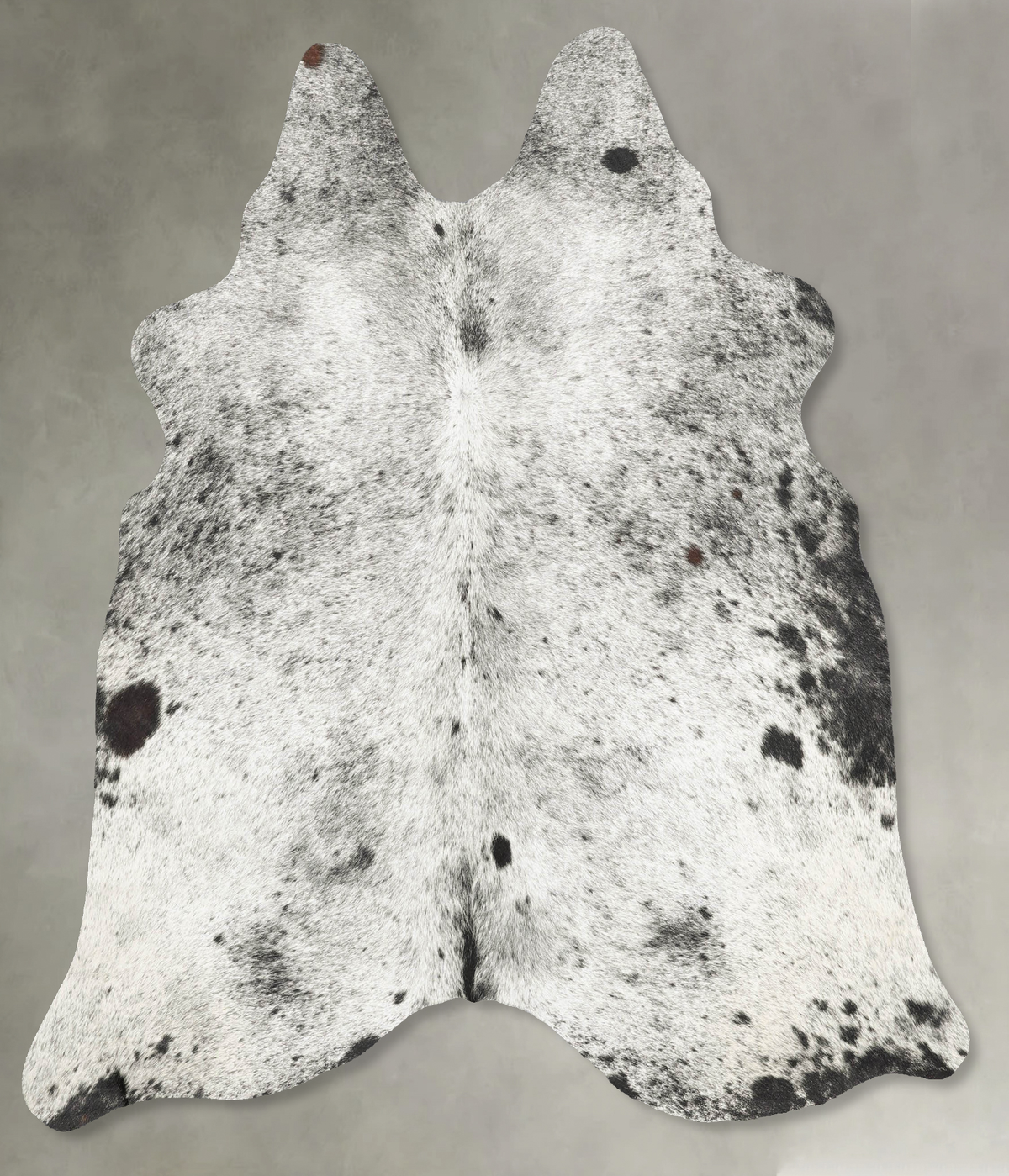 Salt and Pepper Black Cowhide Rug #B31074