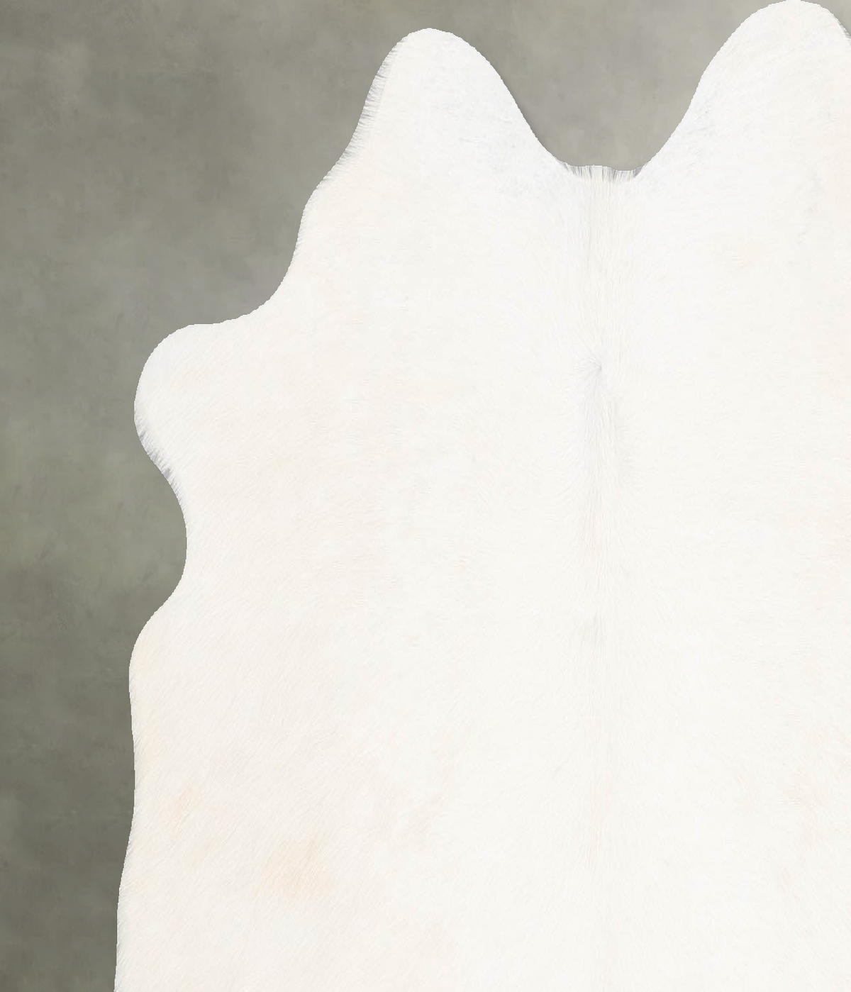 Ivory with Beige Medium Brazilian Cowhide Rug 4'10"H x 5'1"W #B31075 by Hudson Hides