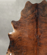 Medium Brindle XX-Large Brazilian Cowhide Rug 7'9"H x 6'7"W #B31081 by Hudson Hides