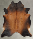 Warm Caramel XX-Large Brazilian Cowhide Rug 7'8"H x 7'4"W #B31083 by Hudson Hides
