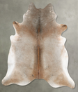 Grey with Beige XX-Large Brazilian Cowhide Rug 8'1"H x 6'11"W #B31084 by Hudson Hides
