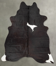 Black and White X-Large Brazilian Cowhide Rug 7'7"H x 6'0"W #B31087 by Hudson Hides