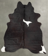Black and White X-Large Brazilian Cowhide Rug 7'7"H x 6'0"W #B31087 by Hudson Hides
