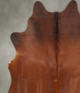Warm Caramel Large Brazilian Cowhide Rug 6'7"H x 5'9"W #B31088 by Hudson Hides
