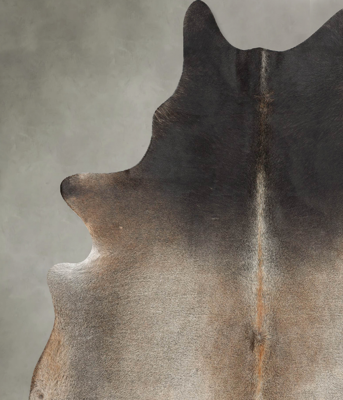 Grey with Beige X-Large Brazilian Cowhide Rug 7'4"H x 6'1"W #B31089 by Hudson Hides