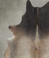 Grey with Beige X-Large Brazilian Cowhide Rug 7'4"H x 6'1"W #B31089 by Hudson Hides
