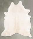 Ivory with Beige XX-Large Brazilian Cowhide Rug 8'8"H x 7'0"W #B31094 by Hudson Hides