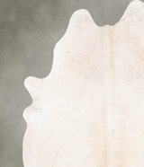Ivory with Beige XX-Large Brazilian Cowhide Rug 8'8"H x 7'0"W #B31094 by Hudson Hides
