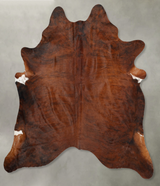 Medium Brindle XX-Large Brazilian Cowhide Rug 8'5"H x 7'2"W #B31095 by Hudson Hides