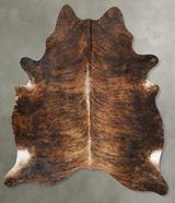 Dark Brindle X-Large Brazilian Cowhide Rug 7'5"H x 6'0"W #B31096 by Hudson Hides