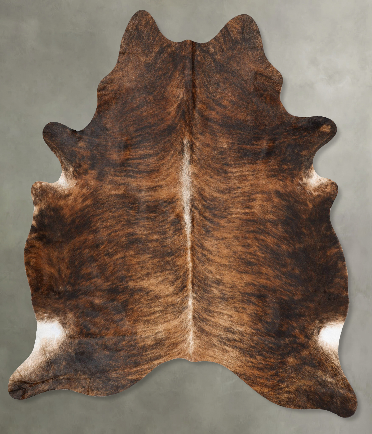Dark Brindle Cowhide Rug #B31096