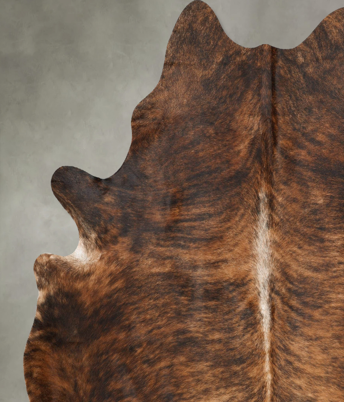 Dark Brindle X-Large Brazilian Cowhide Rug 7'5"H x 6'0"W #B31096 by Hudson Hides