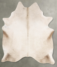 Champagne X-Large Brazilian Cowhide Rug 7'7"H x 5'10"W #B31097 by Hudson Hides