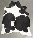 Black and White Large Brazilian Cowhide Rug 6'3"H x 5'7"W #B31098 by Hudson Hides