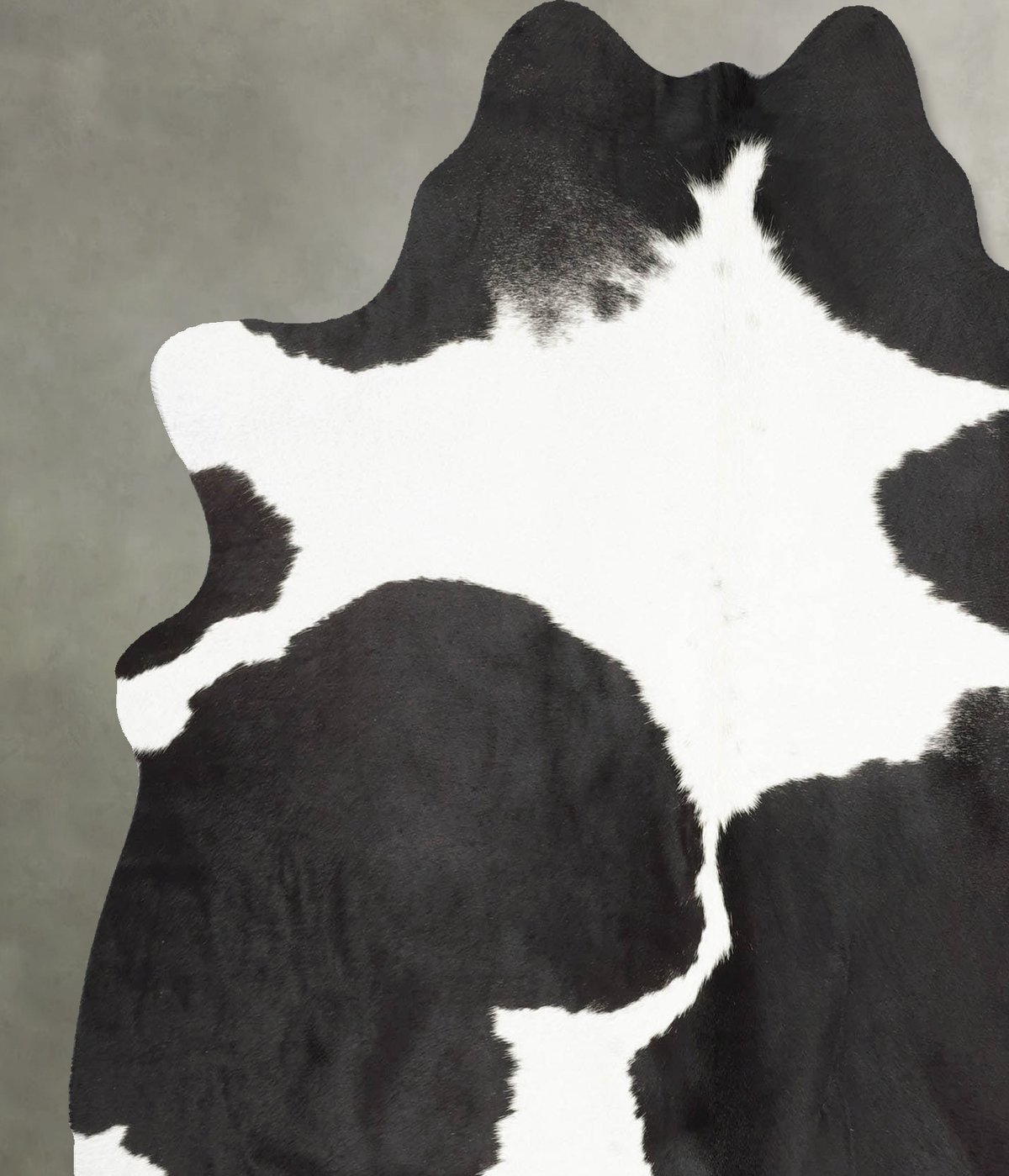 Black and White Large Brazilian Cowhide Rug 6'3"H x 5'7"W #B31098 by Hudson Hides