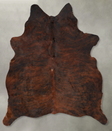 Dark Brindle Large Brazilian Cowhide Rug 6'10"H x 5'8"W #B31099 by Hudson Hides