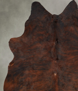Dark Brindle Large Brazilian Cowhide Rug 6'10"H x 5'8"W #B31099 by Hudson Hides
