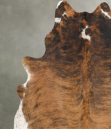 Medium Brindle X-Large Brazilian Cowhide Rug 7'4"H x 6'6"W #B31100 by Hudson Hides