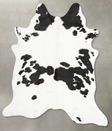 Black and White X-Large Brazilian Cowhide Rug 7'6"H x 6'6"W #B31105 by Hudson Hides