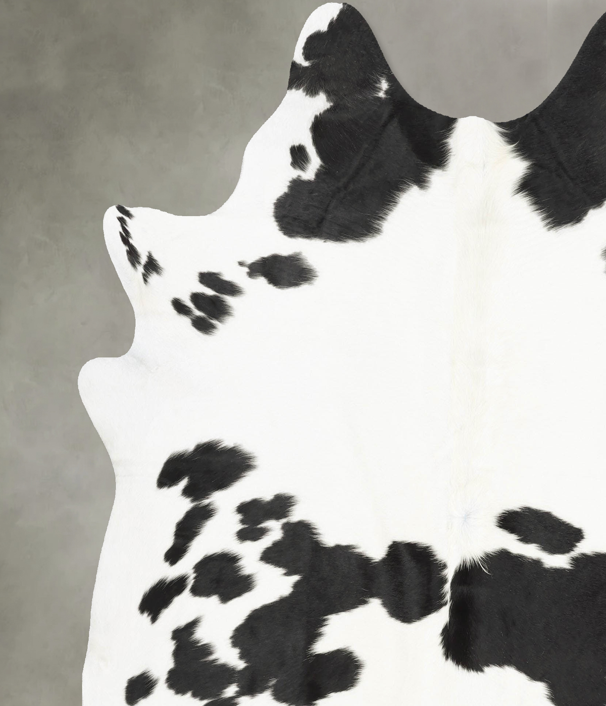 Black and White X-Large Brazilian Cowhide Rug 7'6"H x 6'6"W #B31105 by Hudson Hides