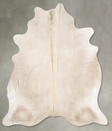 Champagne X-Large Brazilian Cowhide Rug 7'7"H x 6'7"W #B31113 by Hudson Hides
