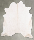 Champagne X-Large Brazilian Cowhide Rug 7'1"H x 6'6"W #B31114 by Hudson Hides