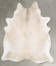 Champagne X-Large Brazilian Cowhide Rug 7'4"H x 6'5"W #B31115 by Hudson Hides